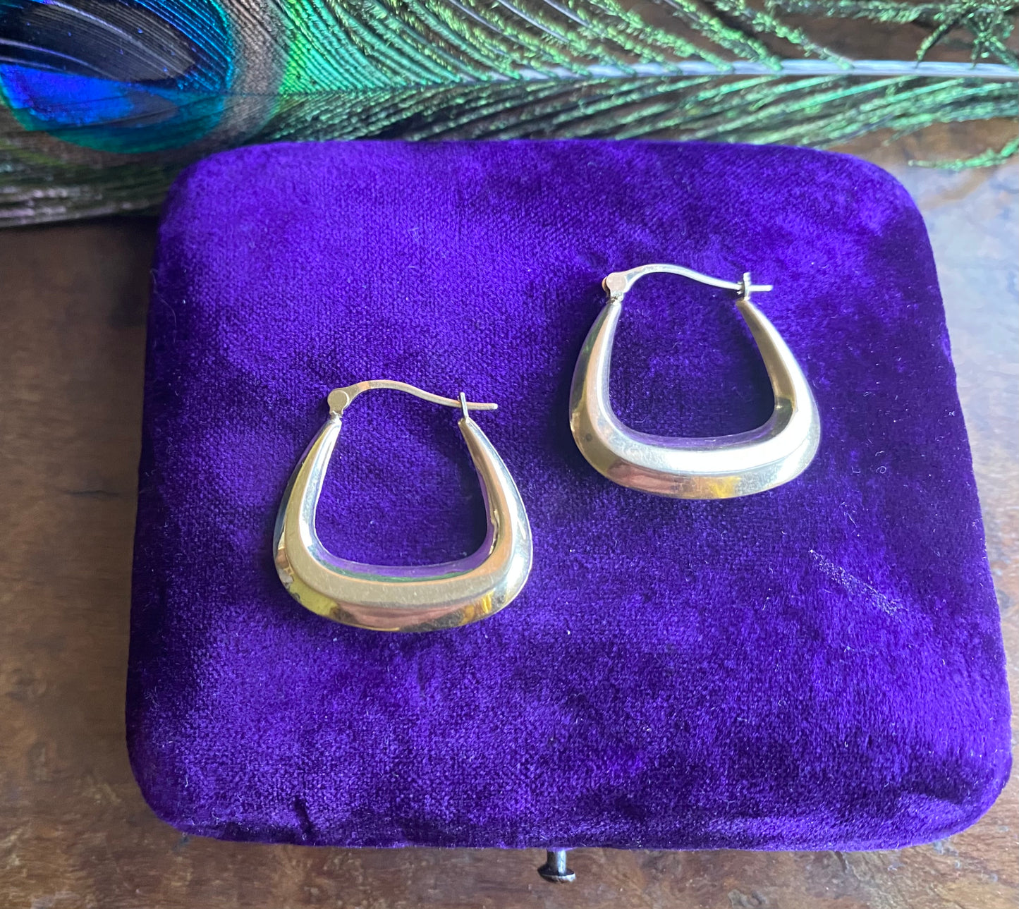 ‘Square’ Creole Hoop Earrings