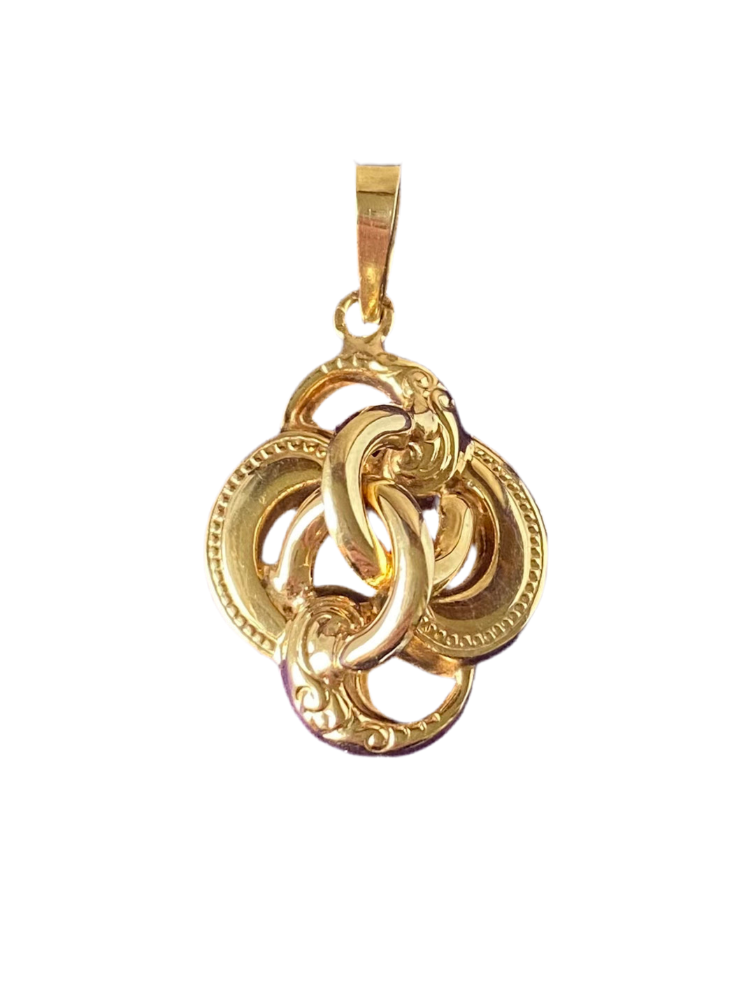 Gold pendant ‘Intertwined’