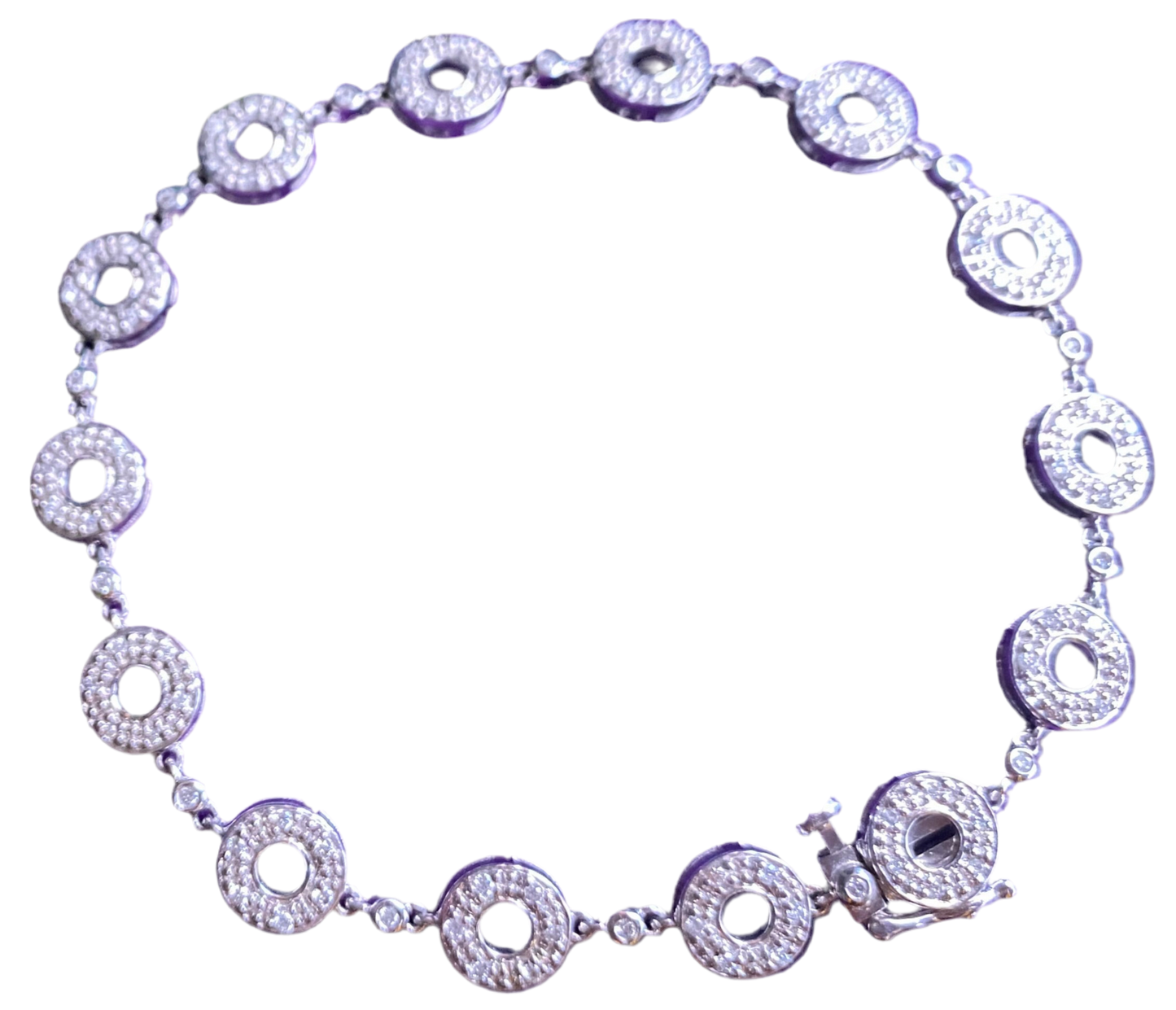 White gold and diamond Tennis Bracelet