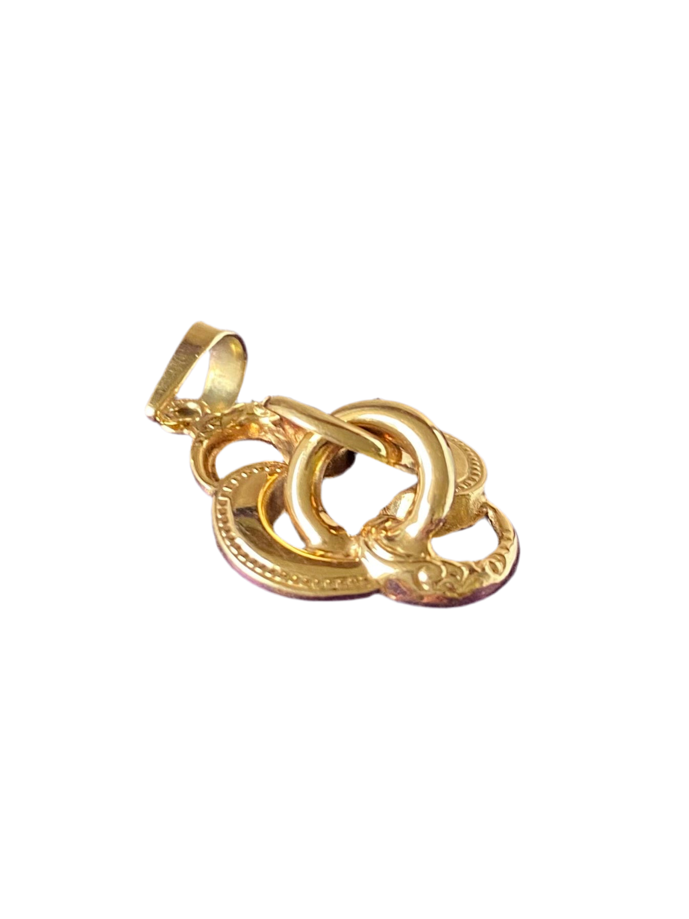 Gold pendant ‘Intertwined’