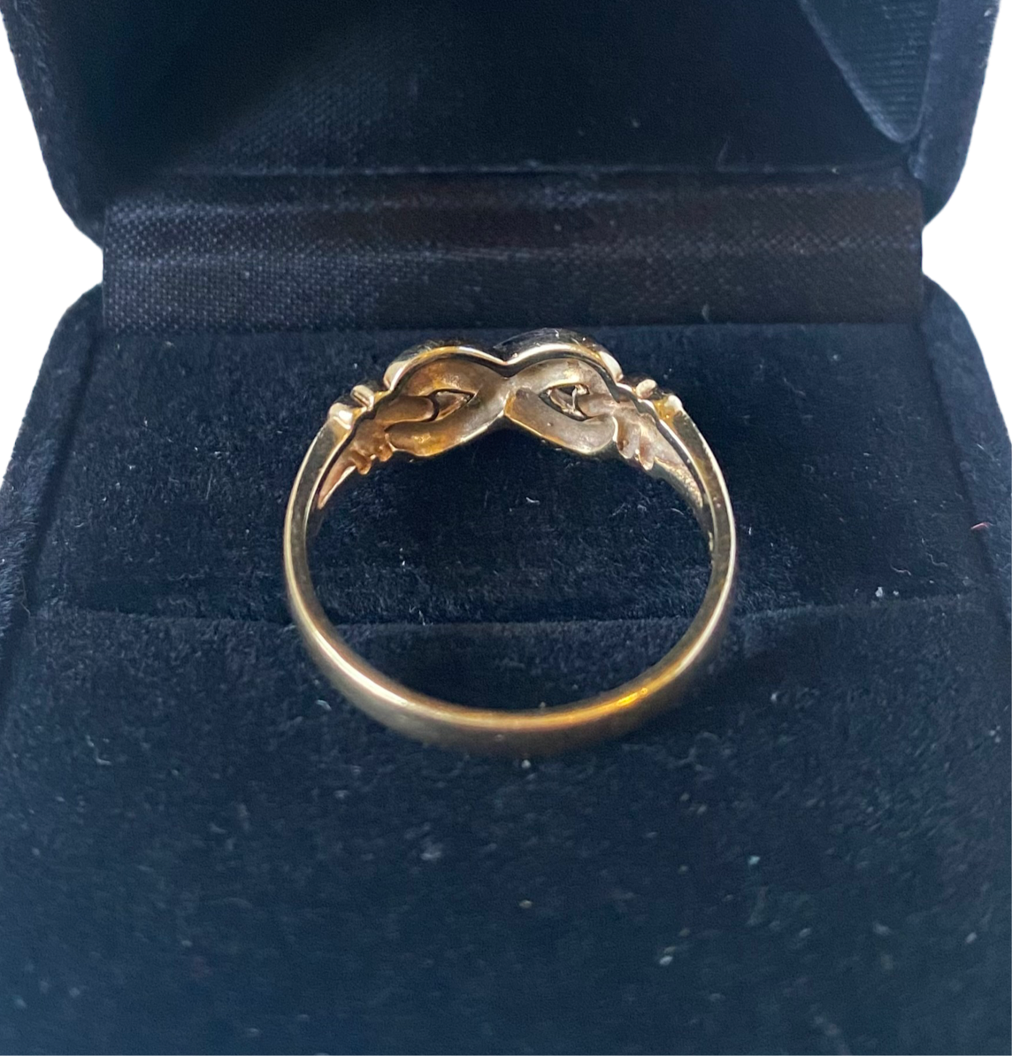 Gold and diamond eighties eternity fantasy ring