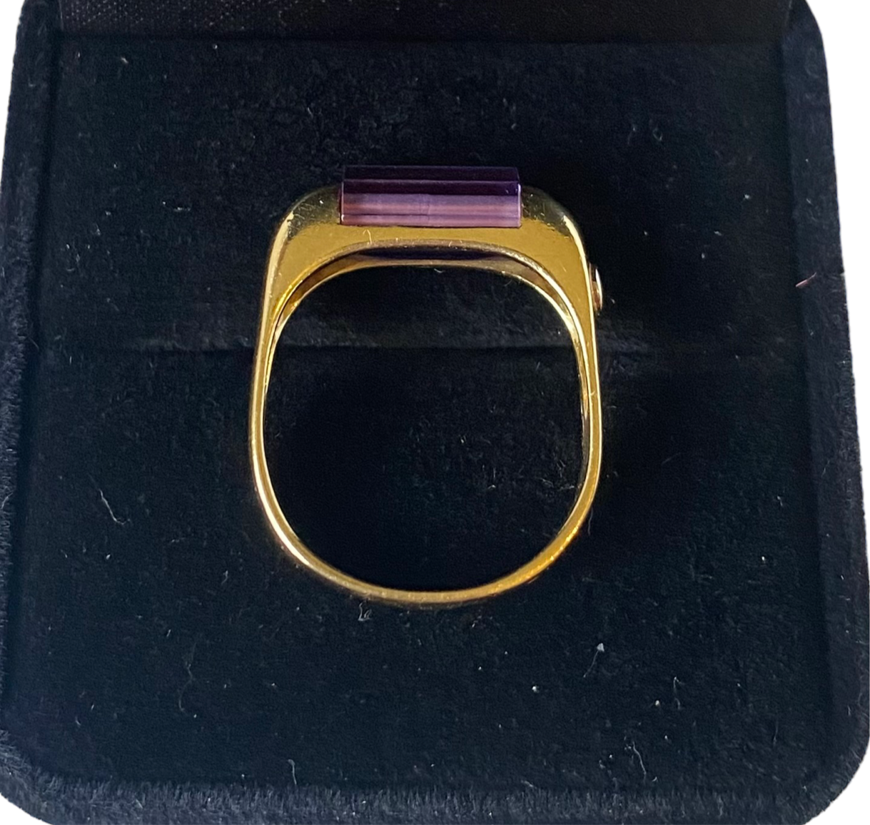 Ventecentuno 121 gold ring with amethyst