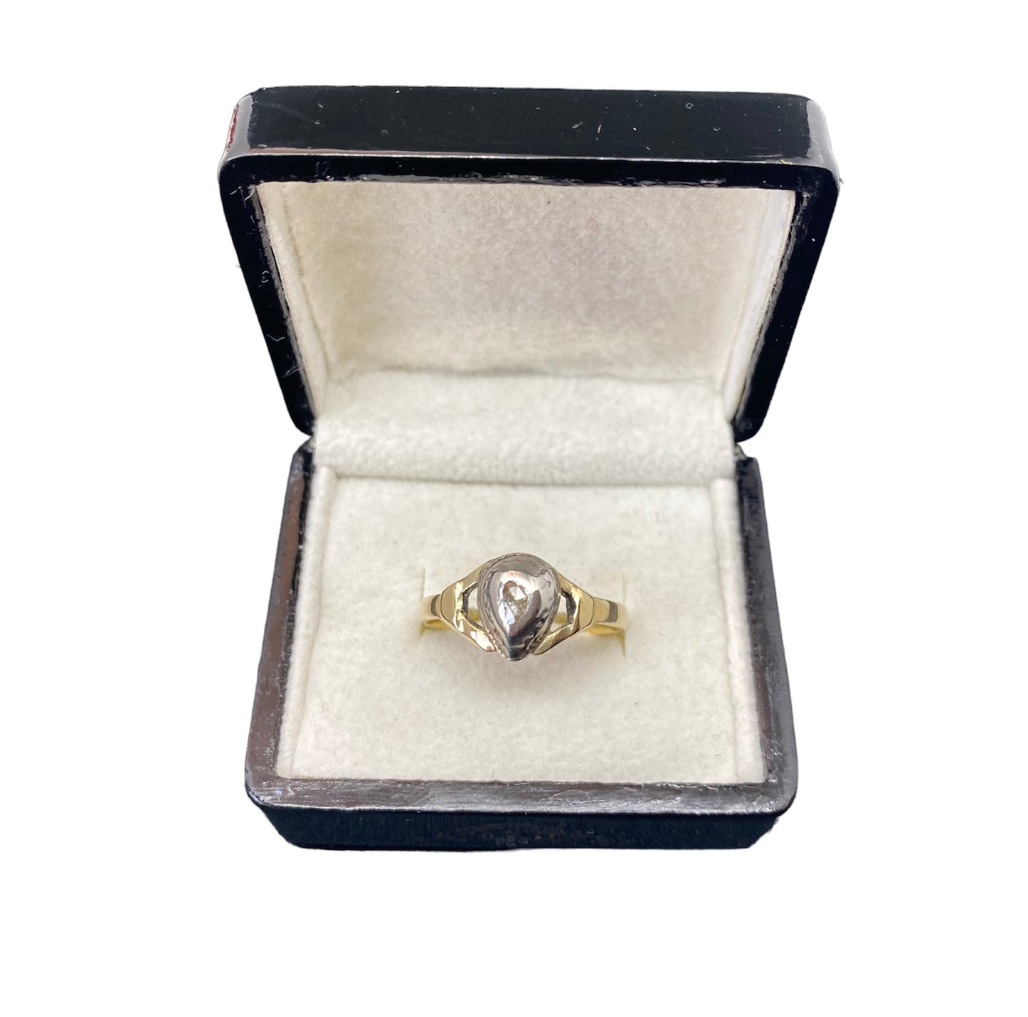 Georgian gold and silver  rose cut diamond dome ring