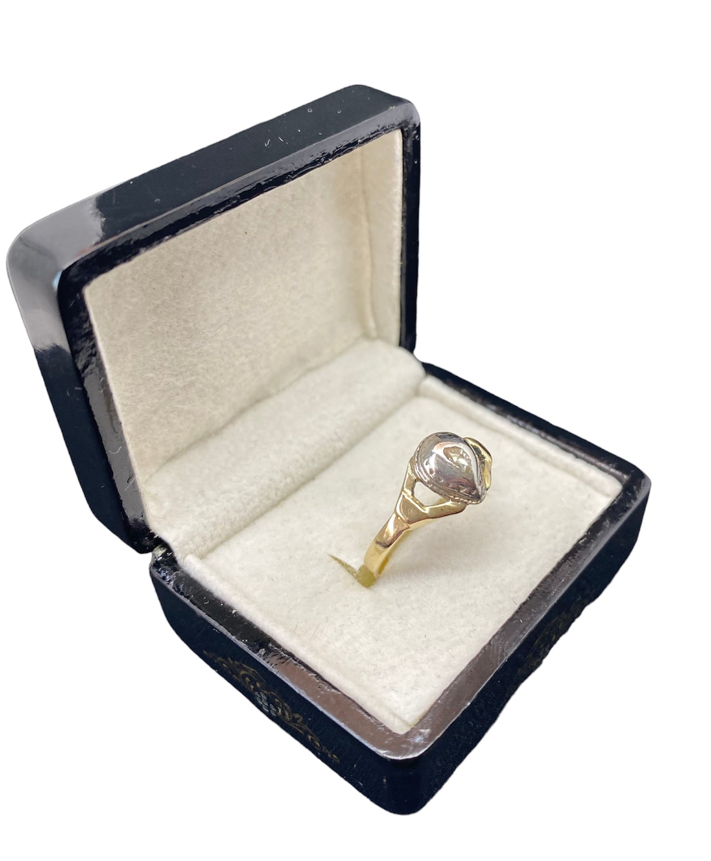 Georgian gold and silver  rose cut diamond dome ring